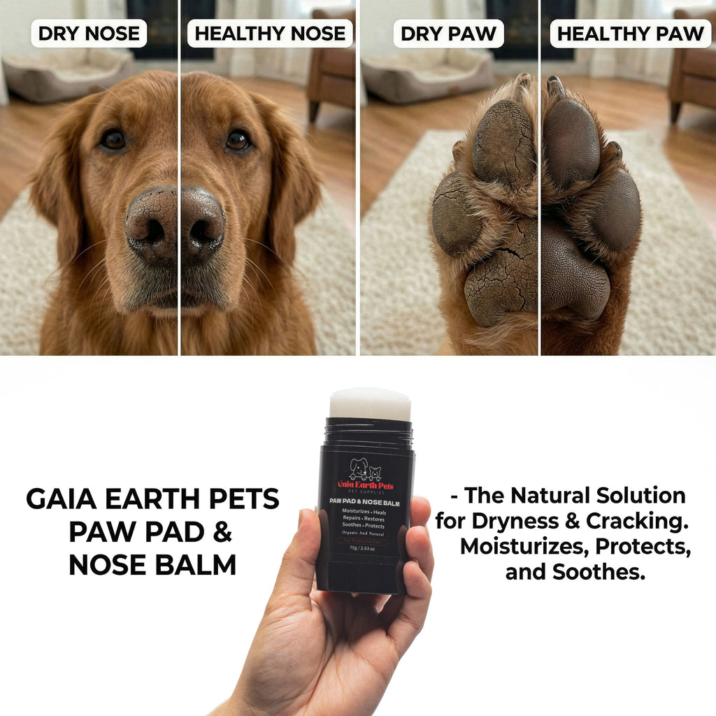 Gaia Earth Pets Paw Balm – Plant-Based Protection for Dry, Cracked Paws & Nose